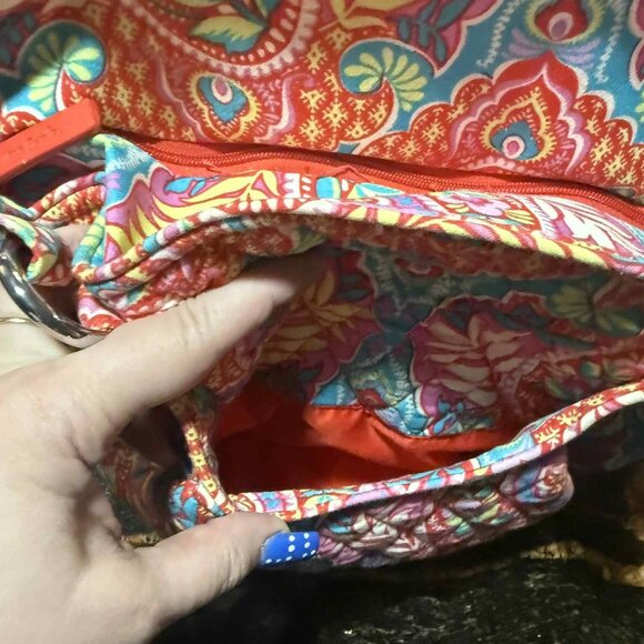 Vera Bradley Glenna Shoulder Bag in Retired Print Paisley in Paradise EUC - Picture 4 of 16